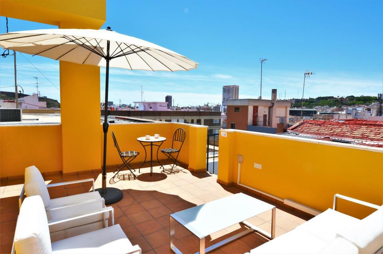 Rooftop Apartment With Three Terraces Alicante Exterior foto